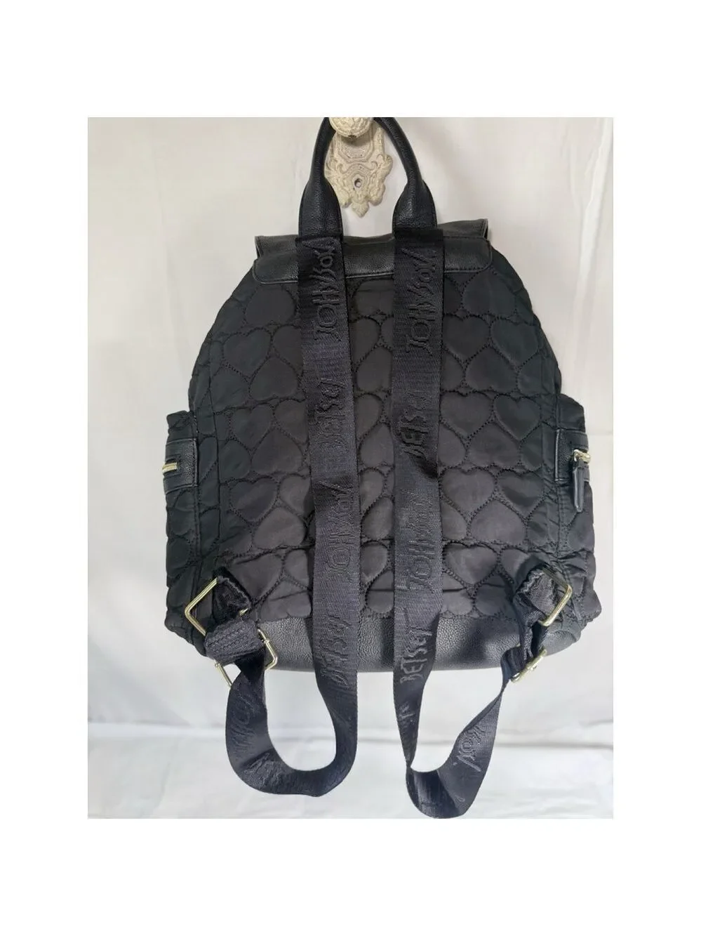 Betsey Johnson Backpack Quilted Black